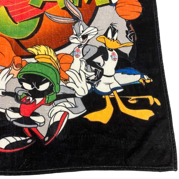 Vintage Space Jam Warner Brothers 49x57 Soft Throw Blanket - Picture 3 of 9
